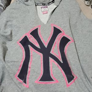 Victoria's secret pink hoodie Yankees